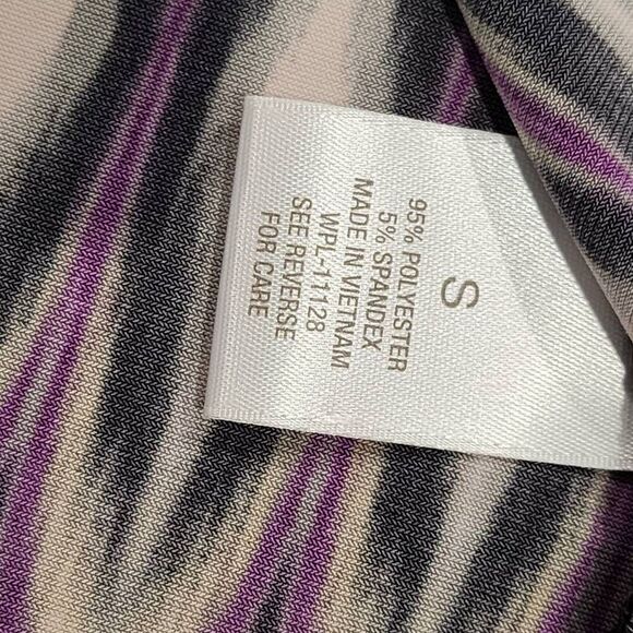 Roz & Ali Purple Geometric Print Sleeveless Top Size S - Picture 8 of 9